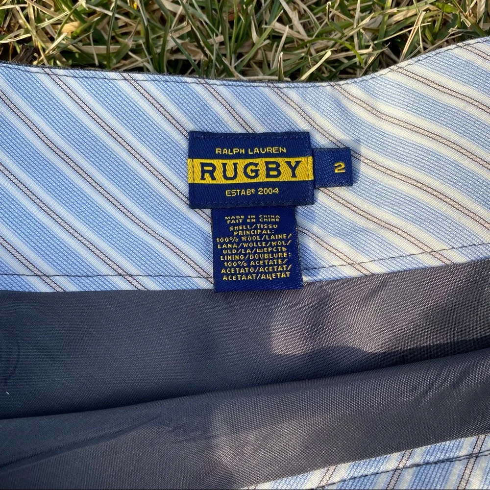 Ralph Lauren Rugby charcoal gray wool ruffle skirt - Picture 5 of 6